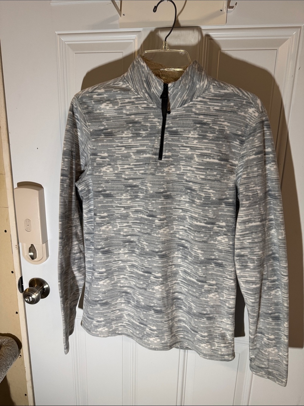 Men's Heathered Grey Quarter-Zip Pullover Sweatshirt